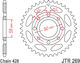 Racing Boy Rear Sprocket for Honda GTR 150