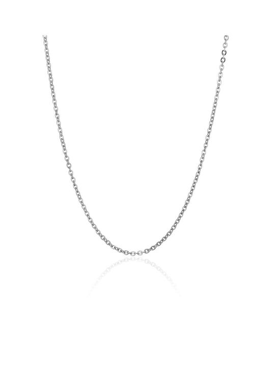 Bijou Box Chain Neck from Steel Thin Thickness 2mm and Length 40cm