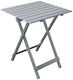 Panda Tabelul Aluminiu pentru Camping Pliabil 50x50cm Argintiu