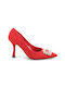 Fshoes Suede Red Heels