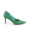 Fshoes Pointed Toe Green Heels