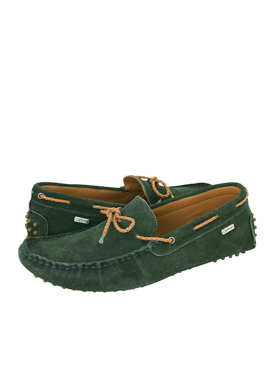 GK Uomo Mocasini barbati in Verde Culori