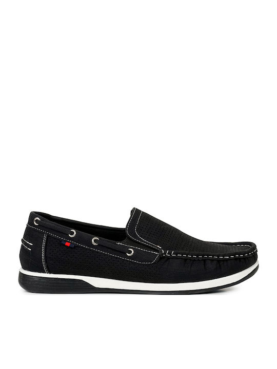 Men's Suede Loafers Black