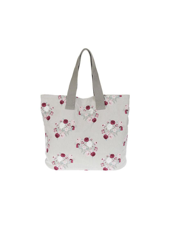 Sophie Allport Βαμβακερή Τσάντα για Ψώνια σε Μπεζ χρώμα