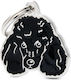 My Family Friends Poodle Hunde-Identifikationsmarke Schwarz Personalisierung