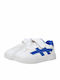 Παιδικά Sneakers με Σκρατς Λευκά