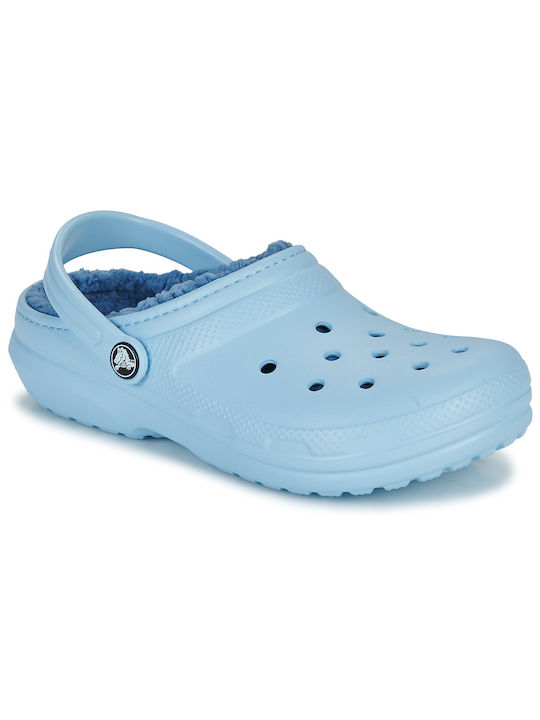 Crocs Girls Slippers Classic Lined Clog Blue