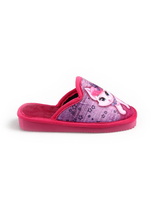 Fshoes Girls Slippers Fuchsia