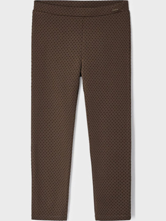 Kinder Leggings Lang Braun
