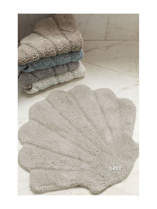 Down Town Home Bath Mat Cotton Shell 60-0292 Grey 60x70cm