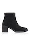 Wildleder Stiefeletten Damen Schwarz