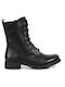 Piazza Shoes Women's Combat Boots Black