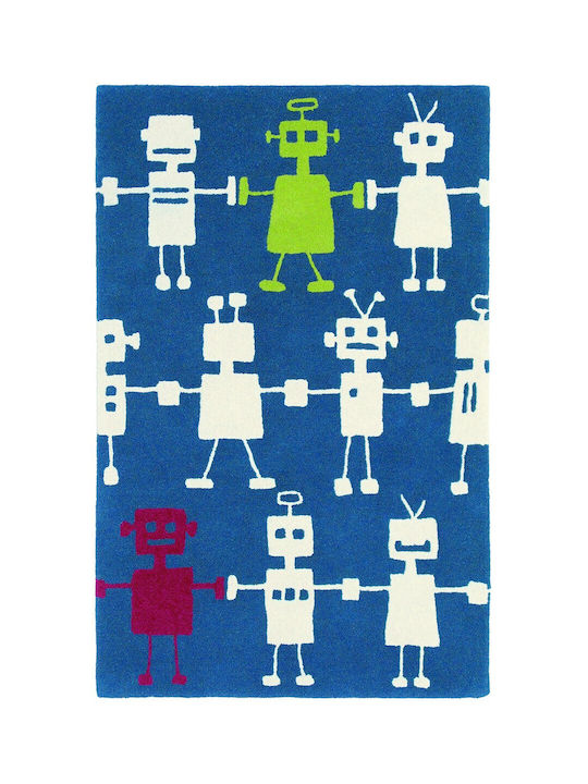 Brink & Campman Handmade Kids Rug Albastru 120x180cm