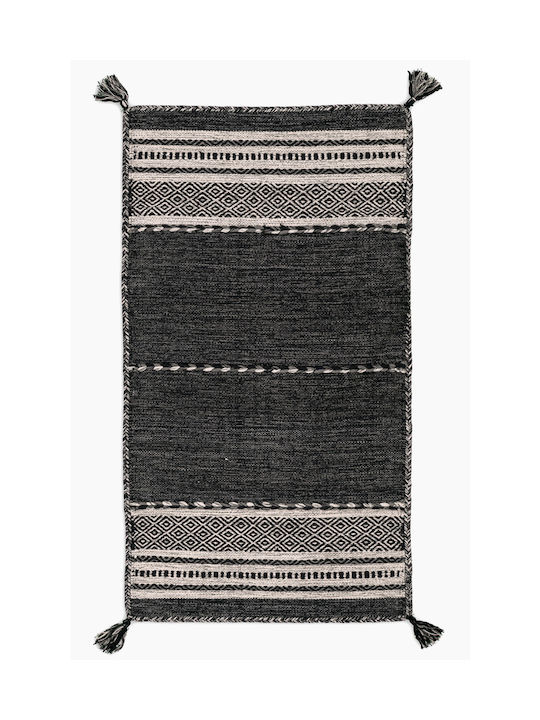 Koulis Carpets Summer Cotton Bedroom Rugs Set Gray 0018-00008-070 3pcs