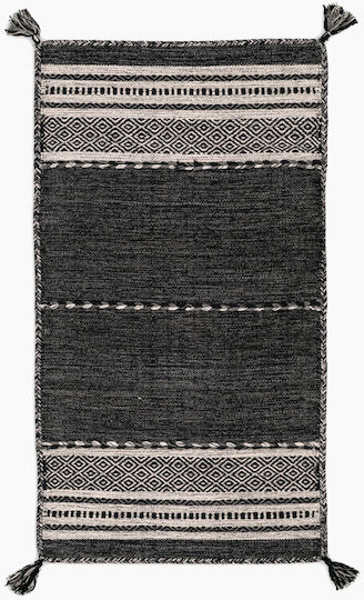 Koulis Carpets Σετ Καλοκαιρινά Χαλιά Κρεβατοκάμαρας Βαμβακερά Γκρι 3τμχ