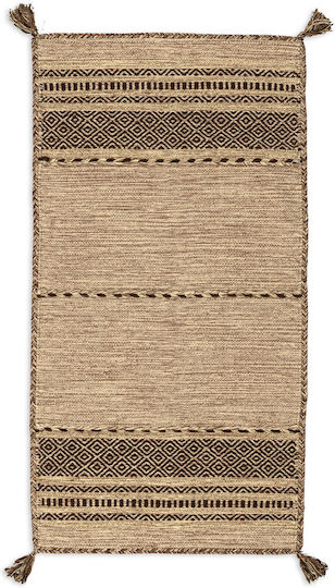 Koulis Carpets Summer Cotton Bedroom Rugs Set Beige 0018-00010-070 3pcs