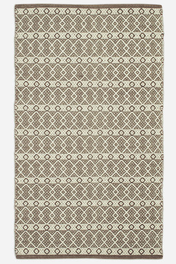 Koulis Carpets Summer Bedroom Rug Set Cotton Brown 3 Pieces