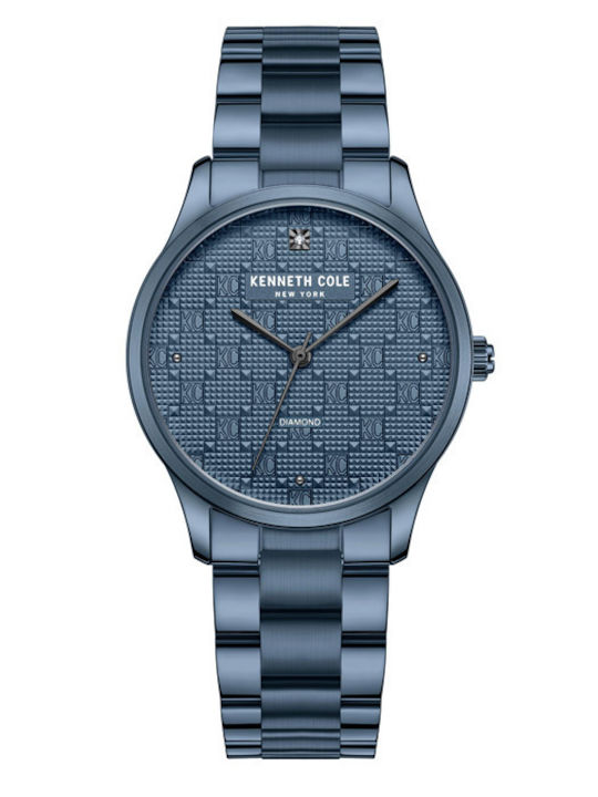 Kenneth Cole LADIES CRYSTALS Women's Watch with Blue Metal Bracelet