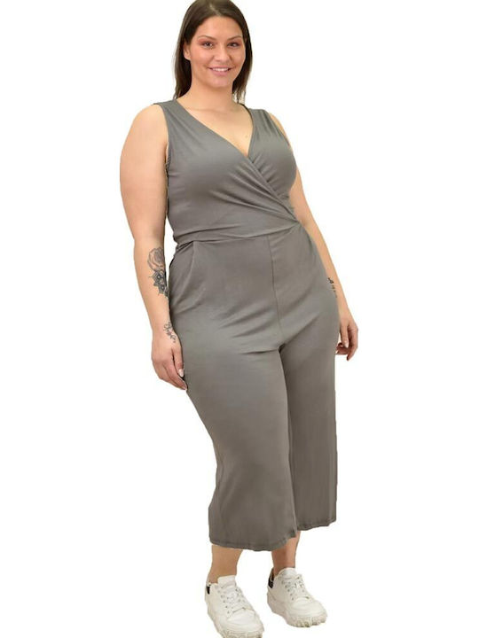 Women's Sleeveless One-piece Suit Gray