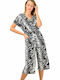 Women's Short-sleeved One-piece Suit Black
