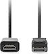 Nedis Cable DisplayPort male - DisplayPort male 2m Μαύρο (CCGL37100BK20)