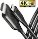 Axagon Cablu HDMI 2.0 Premium High Speed 4K 60Hz HDR HDMI De Sex Masculin - HDMI De Sex Masculin 1.8m Argintiu