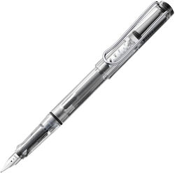 Lamy Vista 012 Writing Pen Extra Fine Silver made of Plastic with Blue Ink