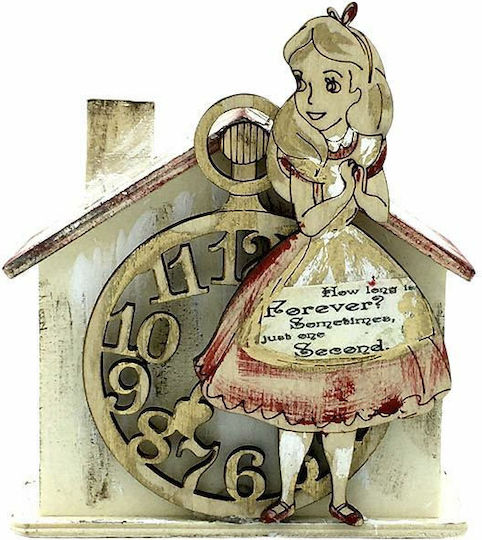 LiebeQueen Παιδικός Κουμπαράς Ξύλινος Μπεζ 10.5x5x15cm