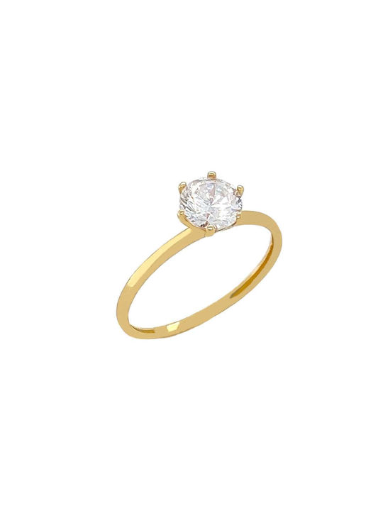 Xryseio Single Stone from Gold 14K