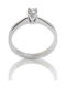 Mentzos Single Stone from Gold 18K with Diamond