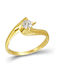 Kontopoulos Single Stone from Gold 14K