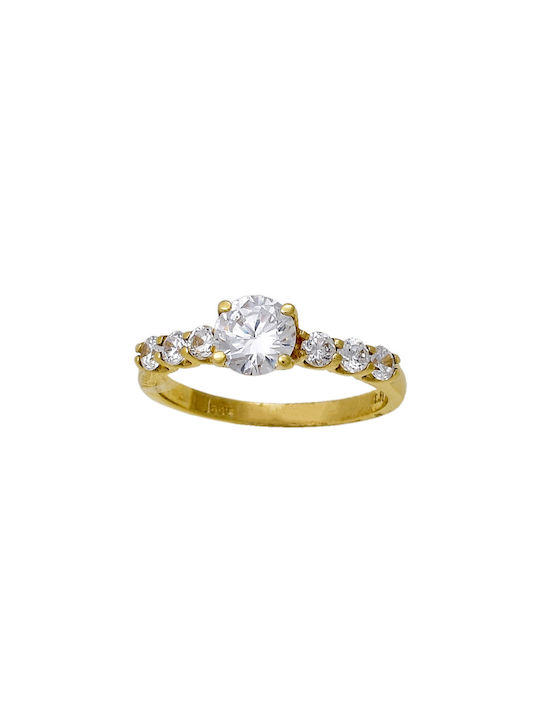 Kontopoulos Single Stone from Gold 14K