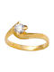 Kontopoulos Single Stone from Gold 14K