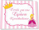 Fly Digital Fly Digital Handgefertigtes Taufgästebuch mit Thema Prinzessin aus Pappe