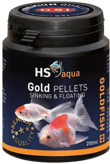 HS Aqua Τροφή για Χρυσόψαρα σε Κόκκους με Σπιρουλίνα 200ml