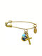 Roloi Kaliamanis Child Safety Pin made of Gold 14K with Cross for Boy