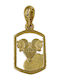 Roloi Kaliamanis Anhänger Kinder Amulett mit Kette aus Gold 14K ZC1001