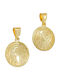 Papoulidis Jewellery Anhänger Kinder Amulett Beidseitig Konstantinato aus Gold 14K FY206