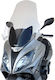 Fabbri Motorcycle Windshield & Windscreen Transparent Visor for Kymco Xciting 300 / Xciting 400 / Xciting 500 2680/E-X