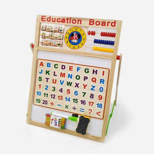 Kinder Tafel & Staffelei Marker / Schwarzes Brett Beidseitig Boden 44x32cm