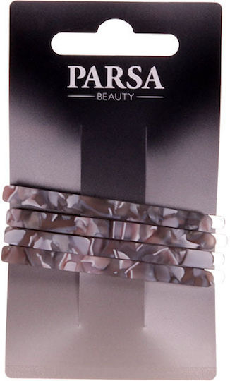 Parsa Σετ Κλιπς για Μαλλιά Γκρι 4τμχ