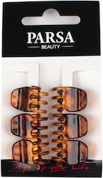 Parsa Σετ Κλαμεράκια Καφέ 6τμχ