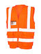Result Fluorescent Men's Safety Vest with Reflective Tapes Orange