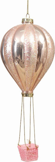 Ornament suspendat Balon cu aer cald De sticlă Roz