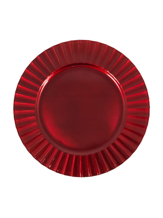 Christmas Platter Plastic Red 1pcs