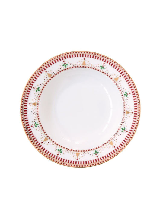 Easylife Christmas Porcelain Plate Ornament W21.5xH21.5cm