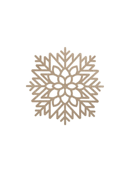 Atmosphera Snowflake Weihnachtliches Tischset Kunststoff Nivádes 41.5x38x38x38cm