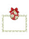 Caspari Christmas Placecard Red