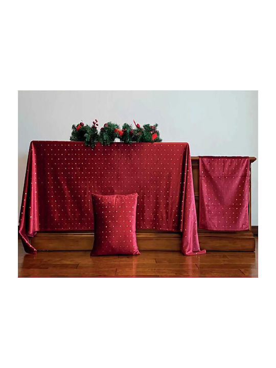 VS Home Christmas Fabric Tablecloth Ornament L140xW140cm