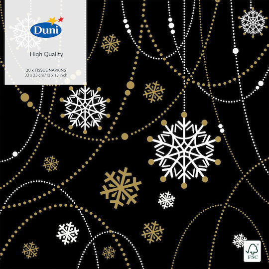 blokker Set of Christmas Napkins Disposable 20pcs